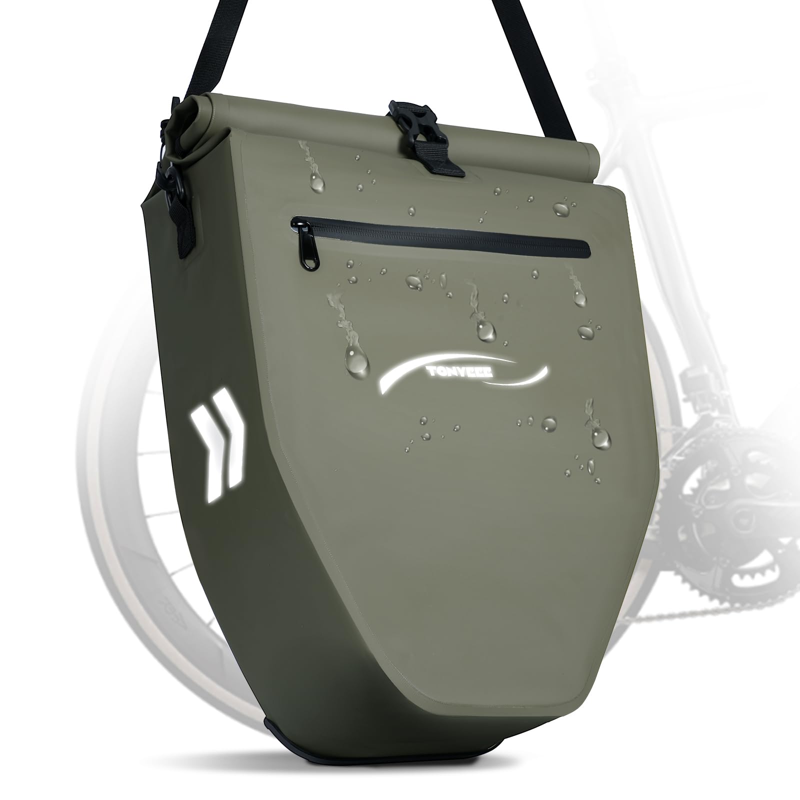 Tonyeee wasserdichte Fahrradtasche 29 Liter Fahrradtasche fr Gepcktrger  Fahrradtaschen fr E Bike Gepcktrgertasche und Satteltasche fr Fahrrad  hinten kleine Tasche fr Gepcktrger grn : Amazon.de: Sport & Freizeit