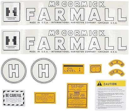 Decal Set Fits International/Farmall Replaces D-IHCH
