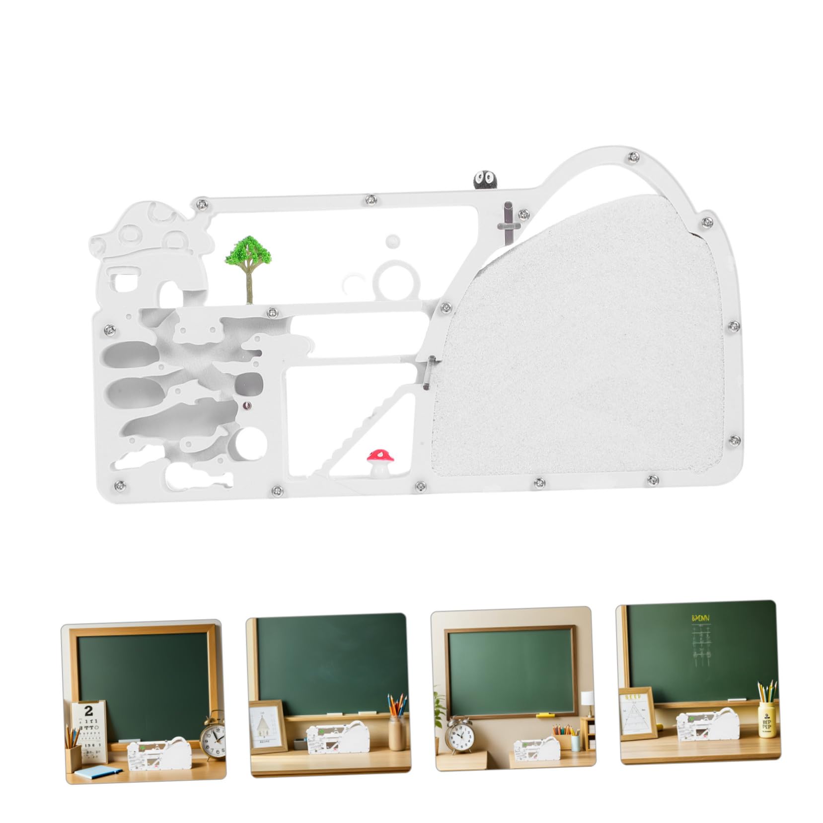 Granja de Hormigas Castillo de Observación, Kit Científico Abs Blanco | Decoracion Colegio, Hábitat Transparente para Experimentos Escolares, Aprendizaje Práctico y Actividad Familiar