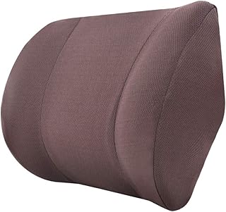 Amazon Basics - Cuscino per il collo, in memory foam, colore caffè, sagomato