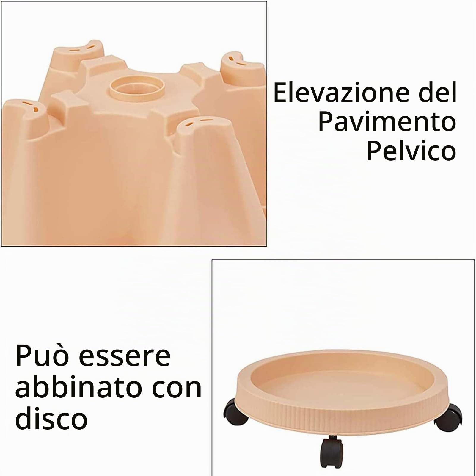 Generico Fragole Verticale da Giardino 6 Ripiani Impilabile Vaso Trifoglio per Fiori Rampicanti Piante Fioriera da Balcone Regolabile Plastica Grande Porta Piante da Esterno ed Interno,B
