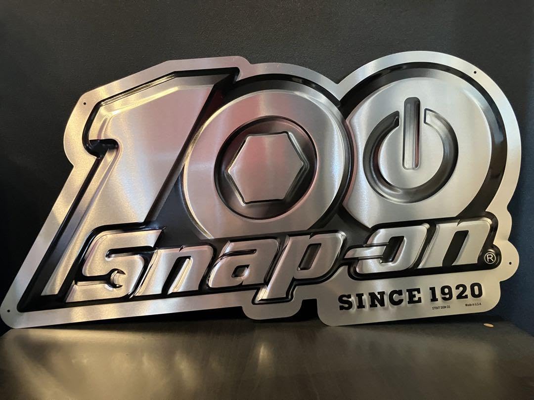 Amazon.co.jp: スナップオン メタルプレート 100周年 看板 Amazon.co.jp: スナップオン メタルプレート 100周年 看板