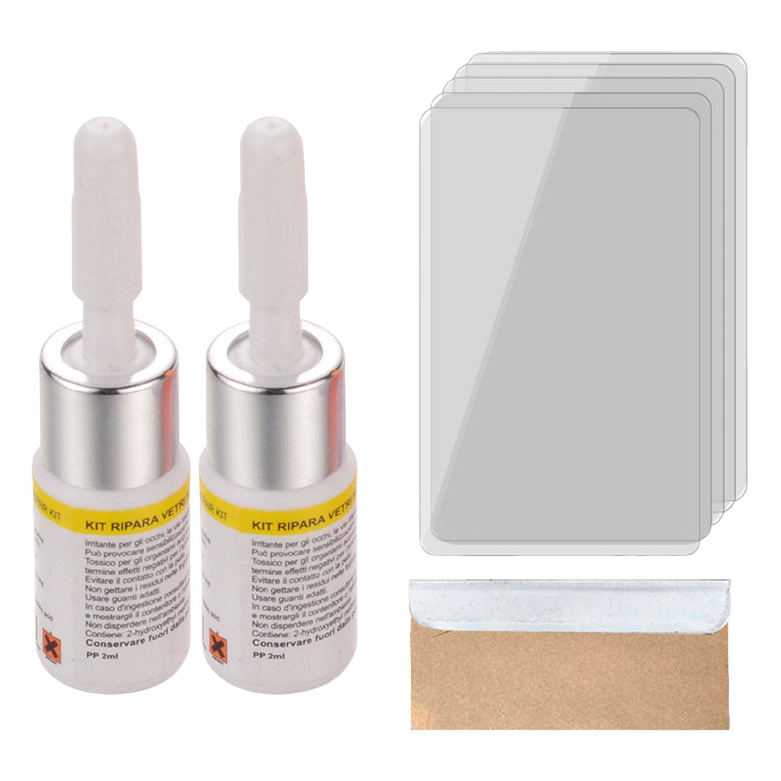 Club Bollywood®2 Pieces Car Windshield Crack Repair Resin Kit Easy to Use Nano Fluid Filler White| Automotive Tools & Supplies | Automotive Repair Kits |2 Gl Nano Repair Fluids-picture-13