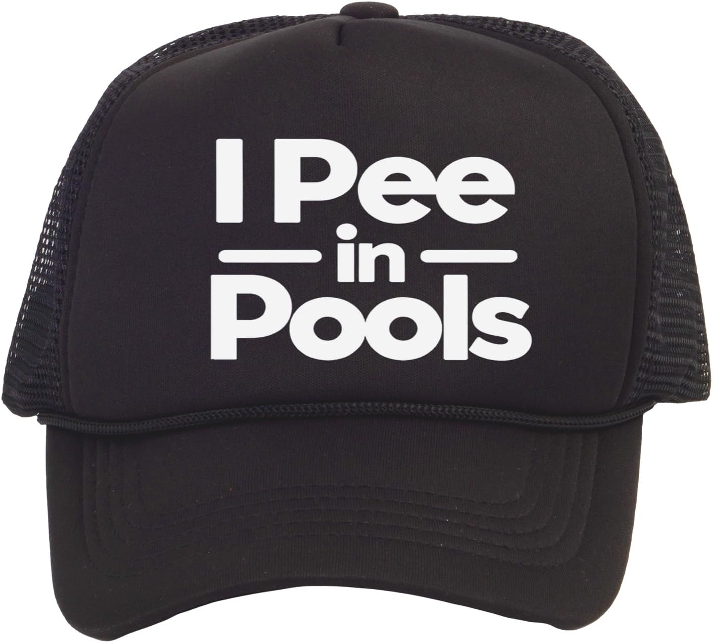 I Pee in The Pools Hat - Funny Trucker Hats for Men Women Silly Hats