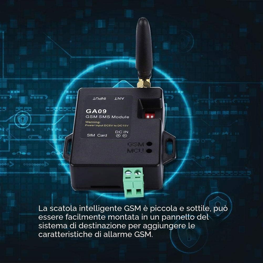 VBESTLIFE di Allarme Antifurto GSM Senza Fili, Mini 8CH Intellignet Casa Ufficio Sicurezza Kit di Avviso di Allarme con Antenna per Porta/Finestra