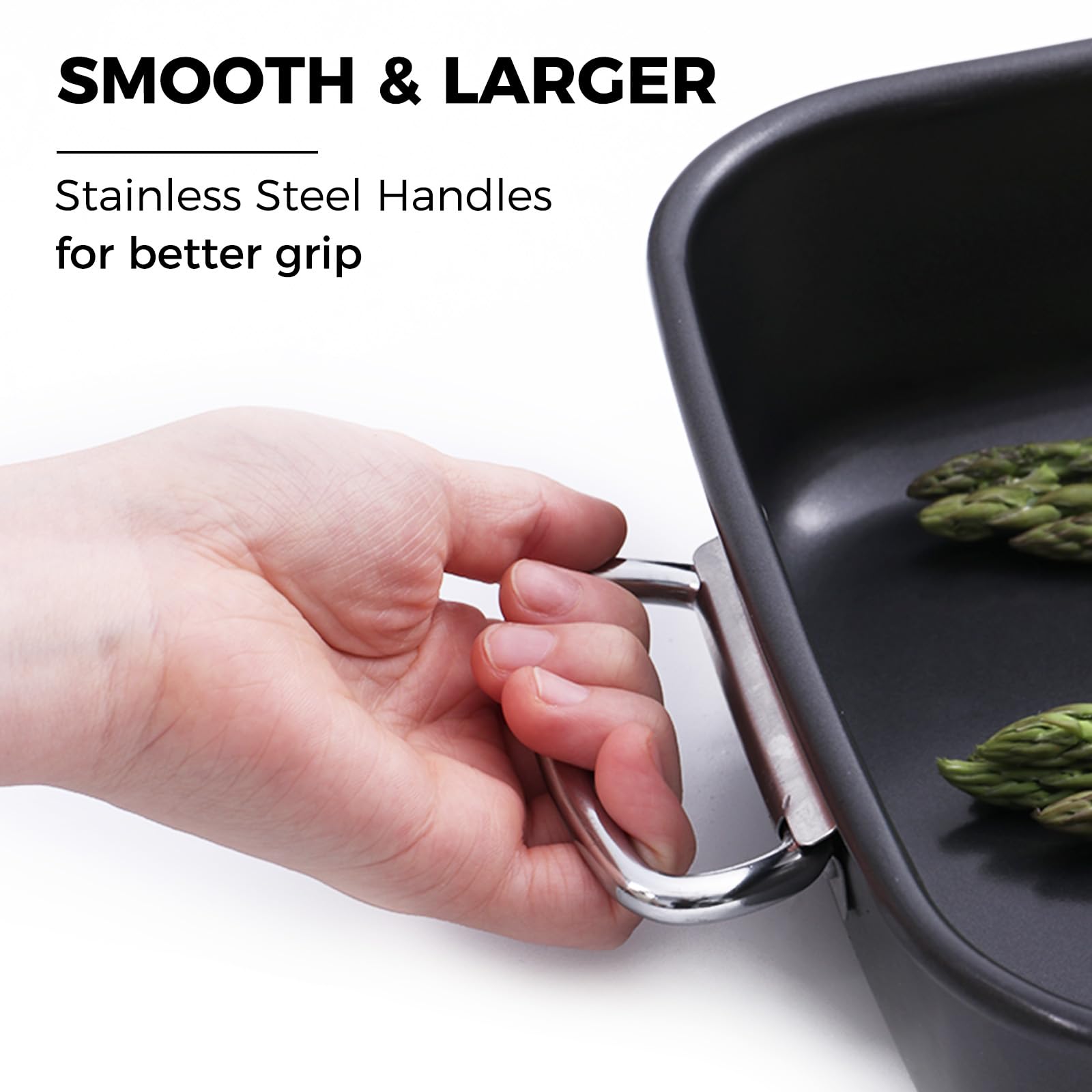 HONGBAKE Lasagna Pan - Nonstick, Heavy Duty -3 HONGBAKE Lasagna Pan - Nonstick, Heavy Duty -3