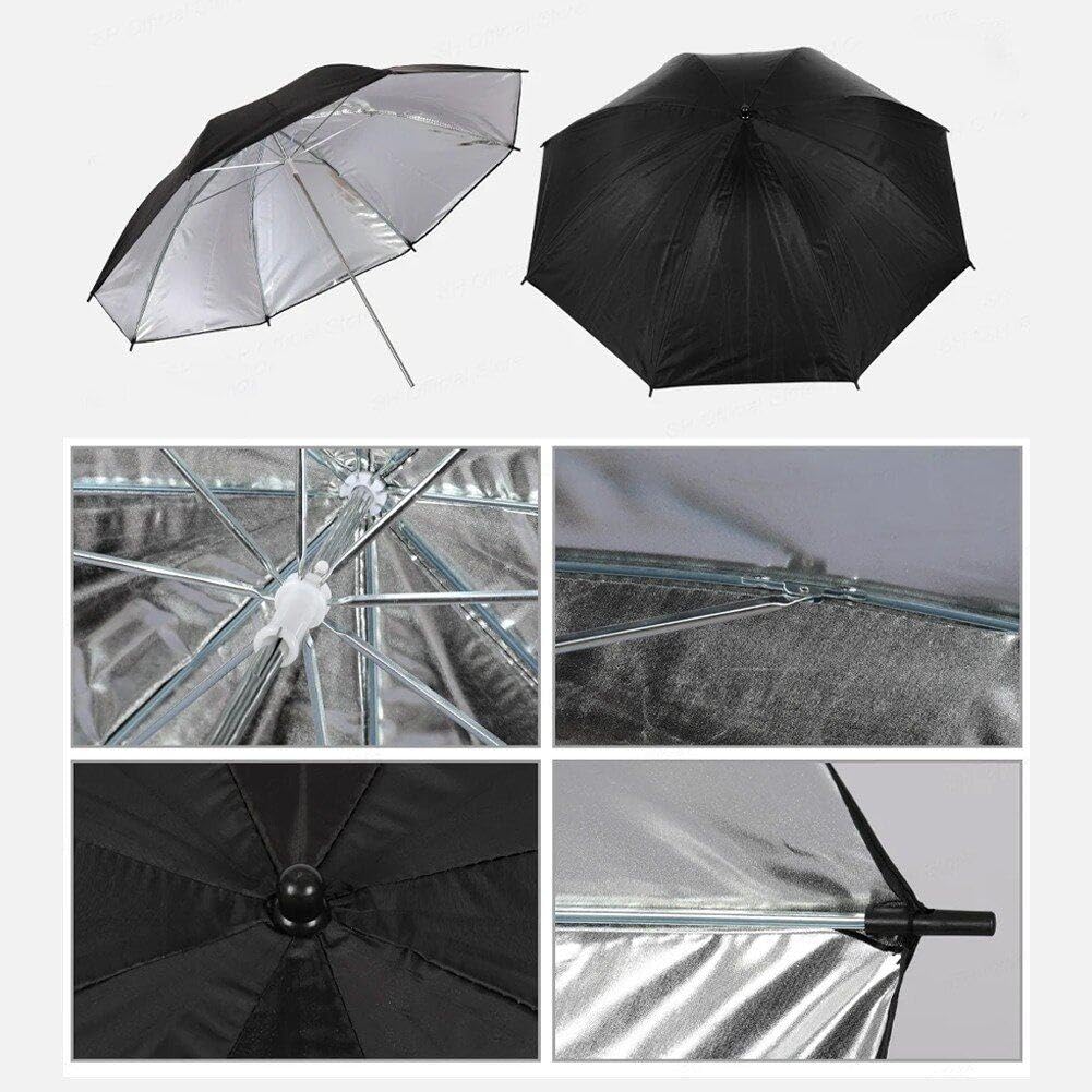 Ombrello Riflettente Riflettente per Fotografico Professionale 4 Pezzi, Ombrello Riflettente per Fotografico Professionale
