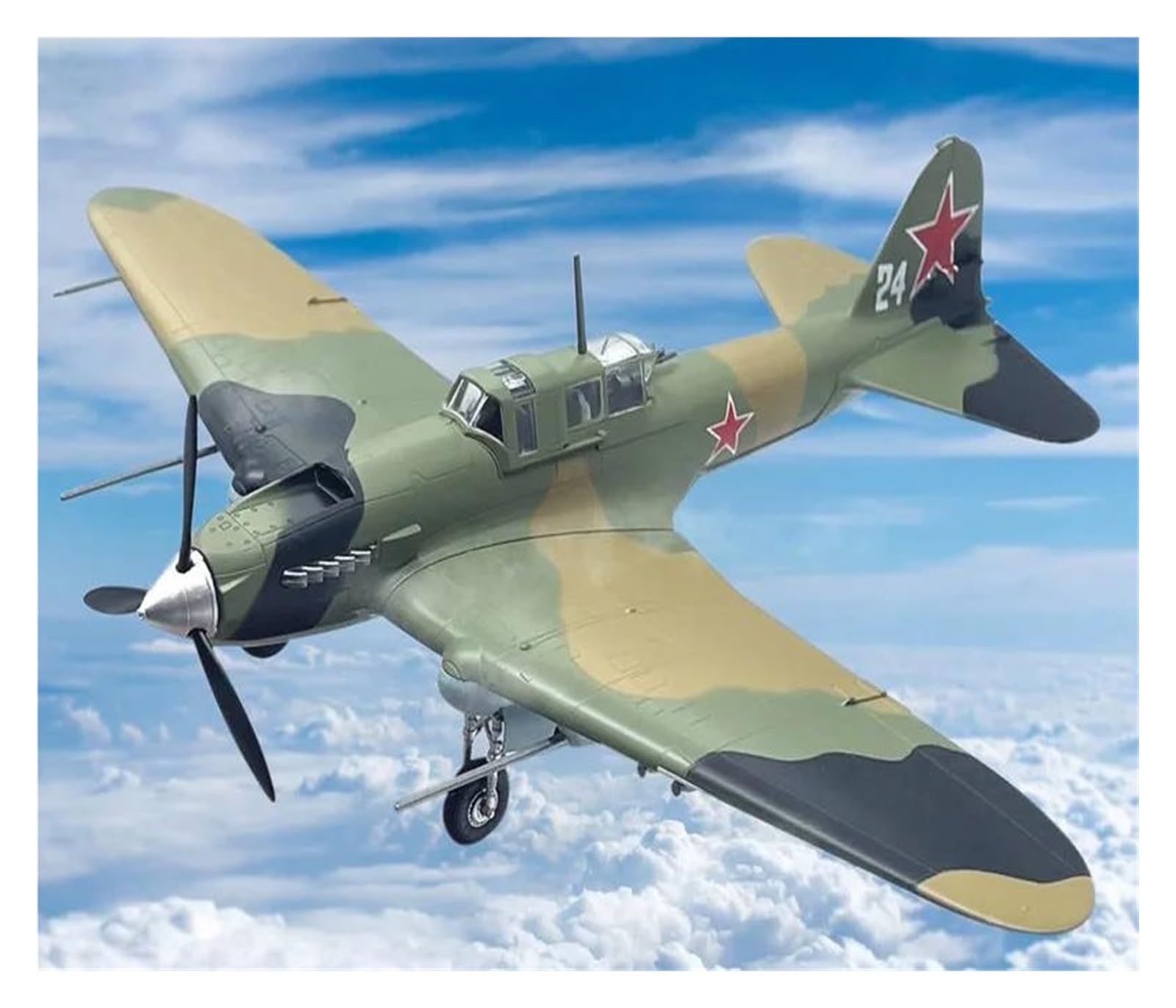 Avión IL-2M3 a escala 1/72 maqueta militar de coleccionismo réplica modelo 36412