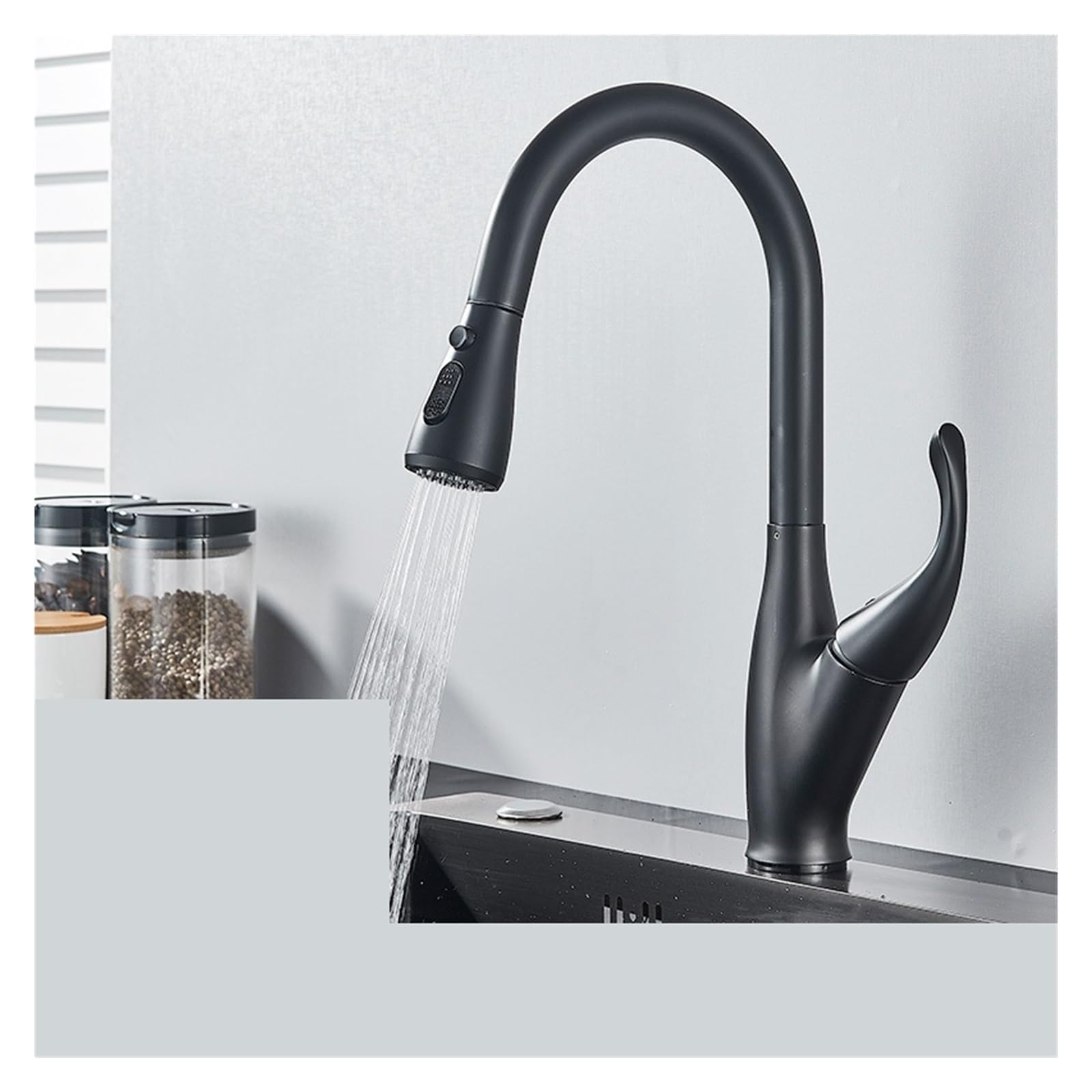 ZQFHSX Matte Black TOU Sensor Faucets Sensitive Smart Control Faucet Mixer Tap Sink Taps(No-Sen-Matte Black) LWX
