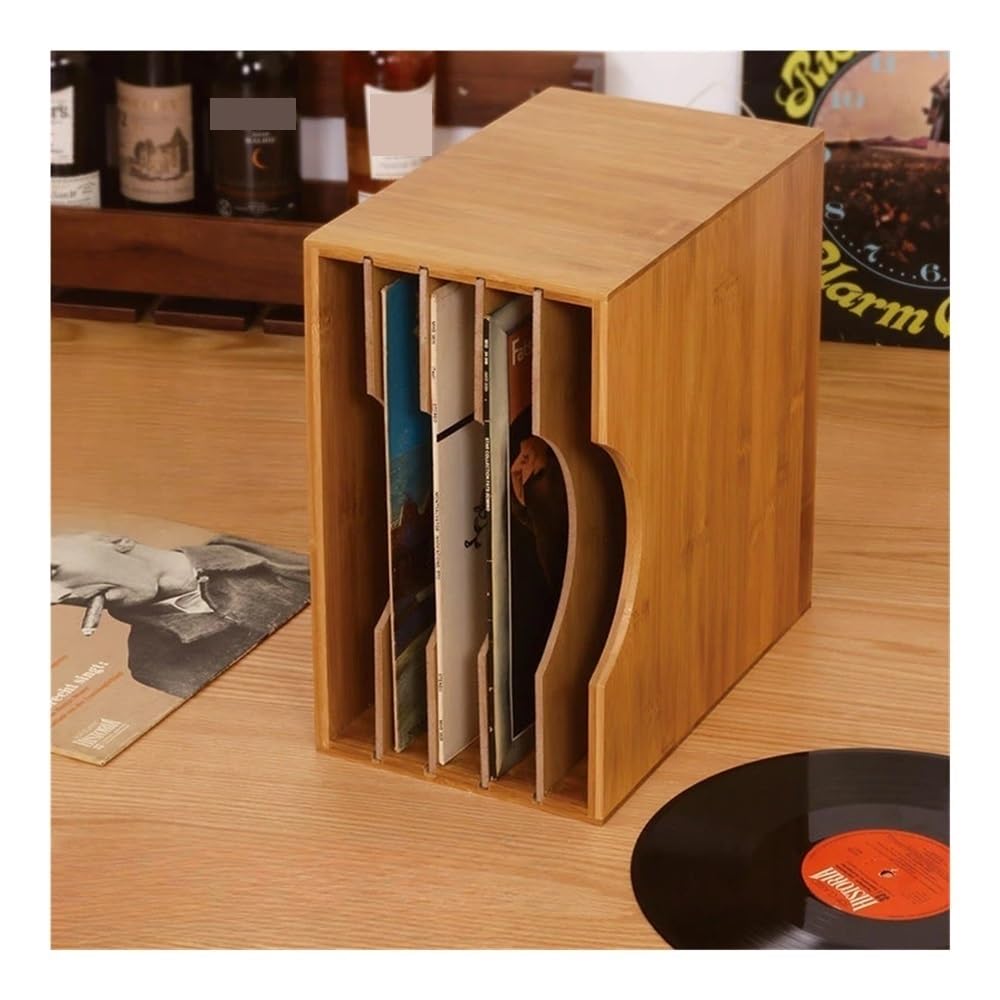 Stojak na płyty CD Organizer na płyty CD Nostalgiczne pudełko na kasety Regał na płyty Drewniany stary pulpit do przechowywania dokumentów