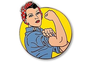 Rosie the Riveter Enamel Lapel Pin: A Vintage Tribute to Female Empowerment