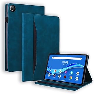 【FENUSL】For Lenovo TAB K9/Tab One/Tab ZAF20010JPケース8.7インチ2025新登場TPUレザーカバー 対応Lenovo Tab One 8.7カード収納保護カバー耐衝撃 落下防止 ほごシェル (ダークブルー)