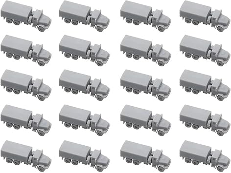 20PCS DIY Model Truck Ukraine KrAZ-6322 Military Vehicle Semitrailer Tractor for DIY Display Fans Military Collection1/35026mm