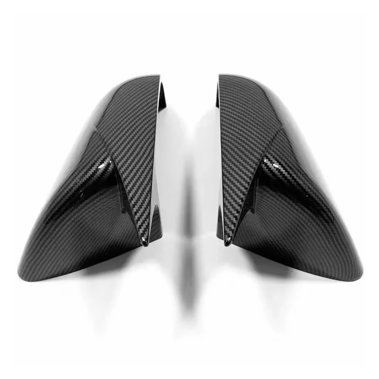 Calotte specchietti Per Tesla Per Model Y 3 Calotta Dello Specchietto Retrovisore Laterale Con Motivo In Fibra Di Carbonio, Nero Lucido(Carbon)