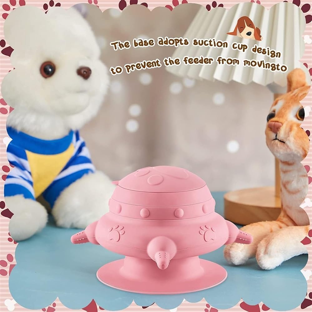 NANZU Puppy Milk Feeder Bowl 4 Teats Puppy Bottles for Multiple Puppies Dog