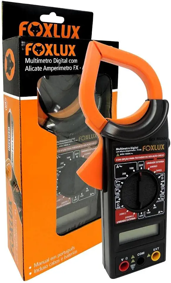 FOXLUX Alicate Amperimetro Digital