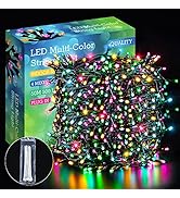 ELKTRY 1000 LED Lichterkette 25M Warmweiß - 8 Modi IP44 Wasserdicht Für Weihnachtsbaum & Garten
