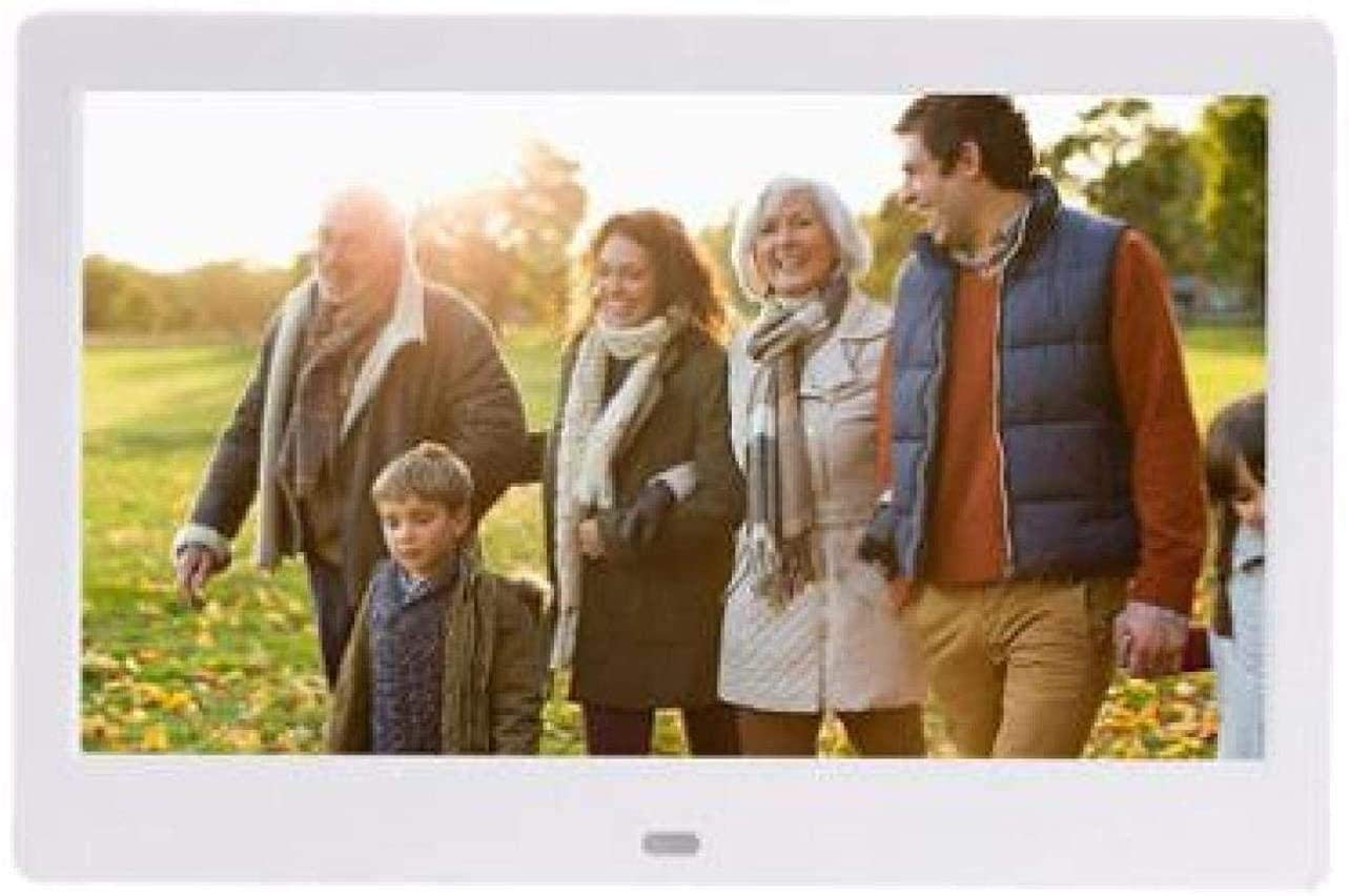 MYUYEE 8-Inch 1080P High-Definition Multifunctional Led Display Digital Photo Frame (White-7 Inches)