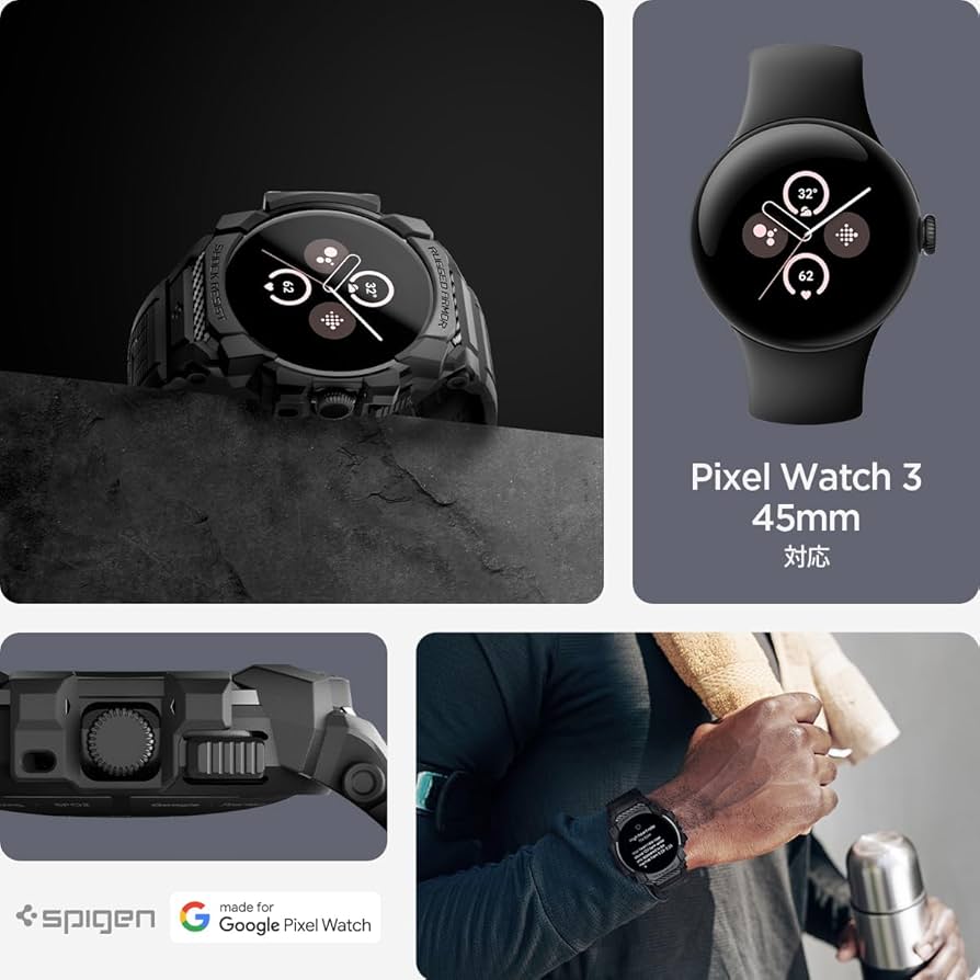 Amazon.co.jp: [Spigen] Google Pixel Watch 3 45mm 一体型