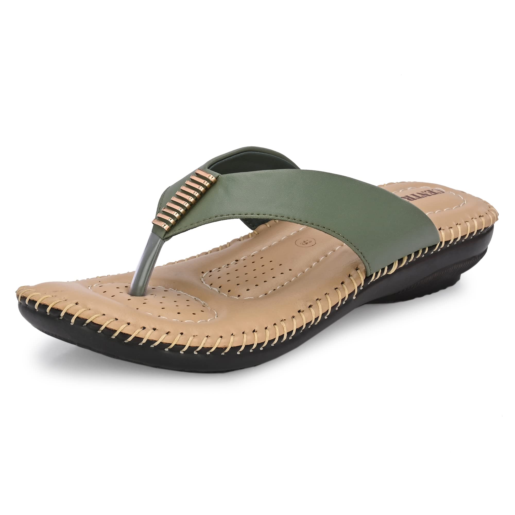 Centrino Olive Sandal for Women 2856-7 (B0BTYWLT6Q) Amazon Price History, Amazon Price Tracker