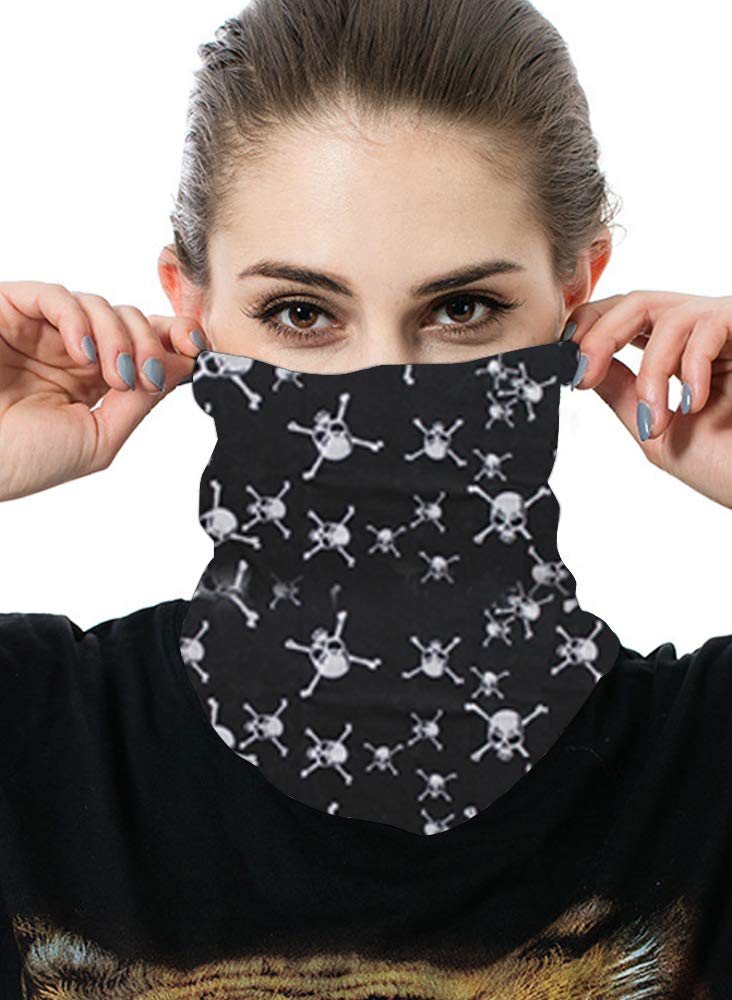 wisslotus Unisex Multifunctional Seamless Bandana Face Mask Neck Gaiter Headwear Tube Mask Scarf-picture-10