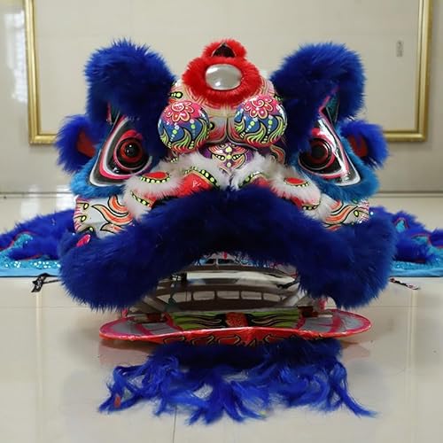 Traje da mascote da dança do leão lã dança do leão ano novo chinês mascote da dança do leão dança do