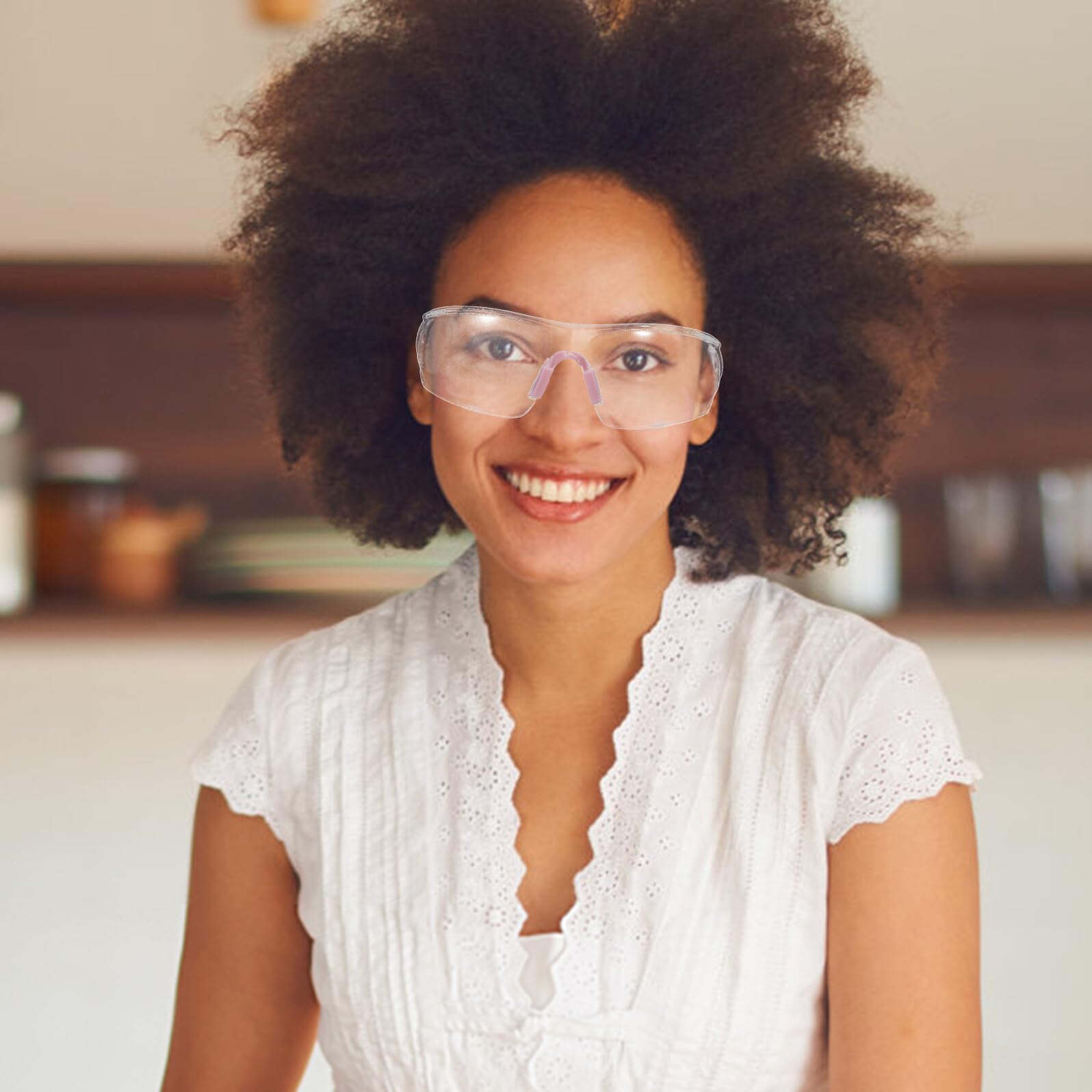 Lunettes de Sécurité Transparentes Anti-Buée et Coupe-Vent Protection Oculaire Intégrale Anti-Poussière pour Travail Industriel Moto et Randonnée Lunettes de Protection