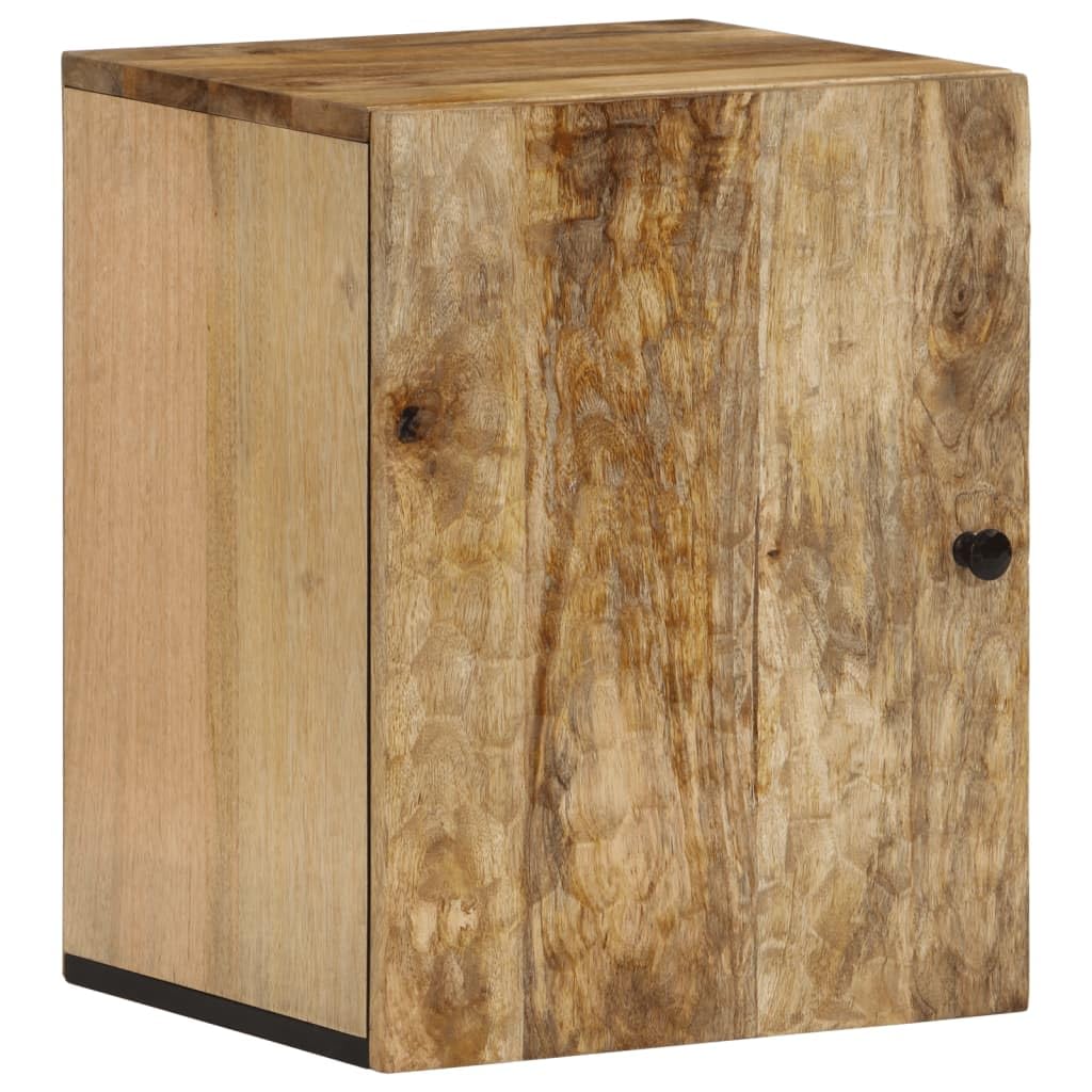 Armario de pared de baño 38x33x48 cm con elegante mango de madera maciza para almacenamiento