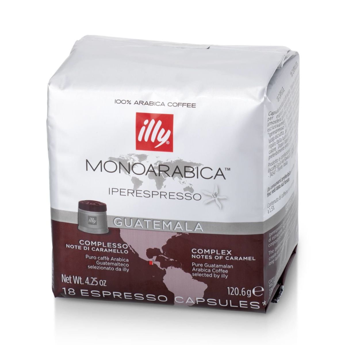 ILLY 6 Packungen Von 18 Monoarabic Guatemala Kapseln