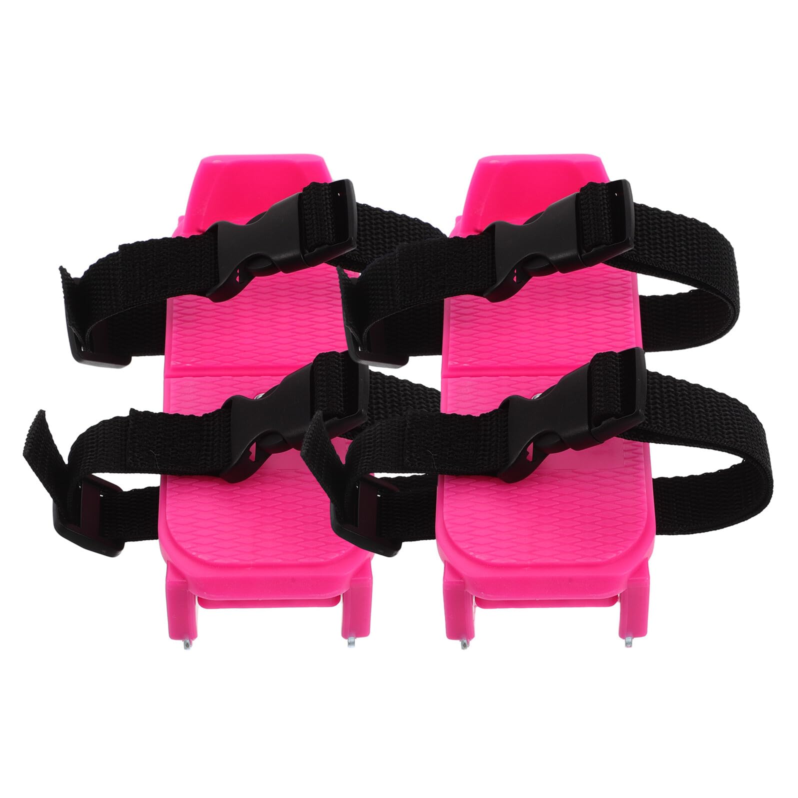 BESPORTBLE Scarpe da Pattinaggio Mini per Ragazzi, 1 Paio Regolabile | Rosa, Pp Metallo Ribbon, per Principianti, Uso su Pista nel Pattinaggio