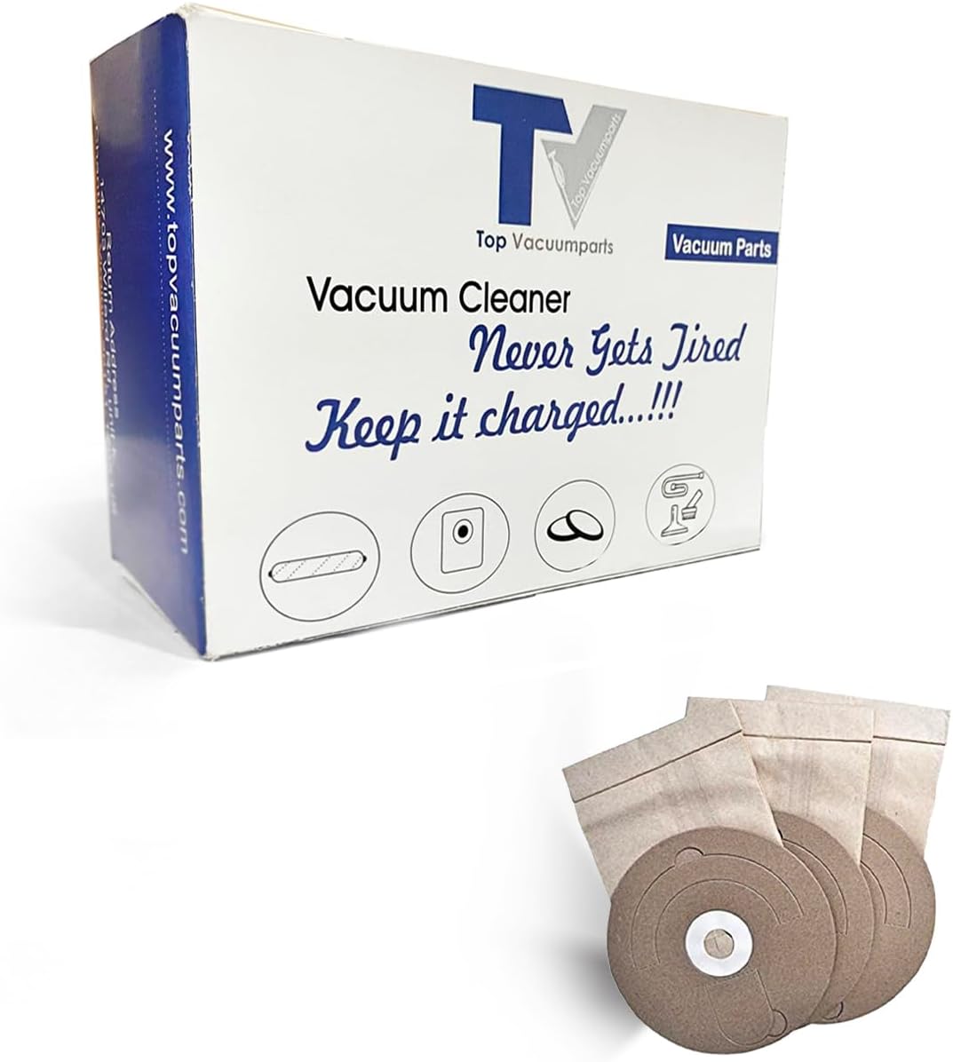 Replacement Part For Miracle Mate Canister MicroLined Vacuum Cleaner Bags [2 Pack 6 Bags] # compare to part MM1