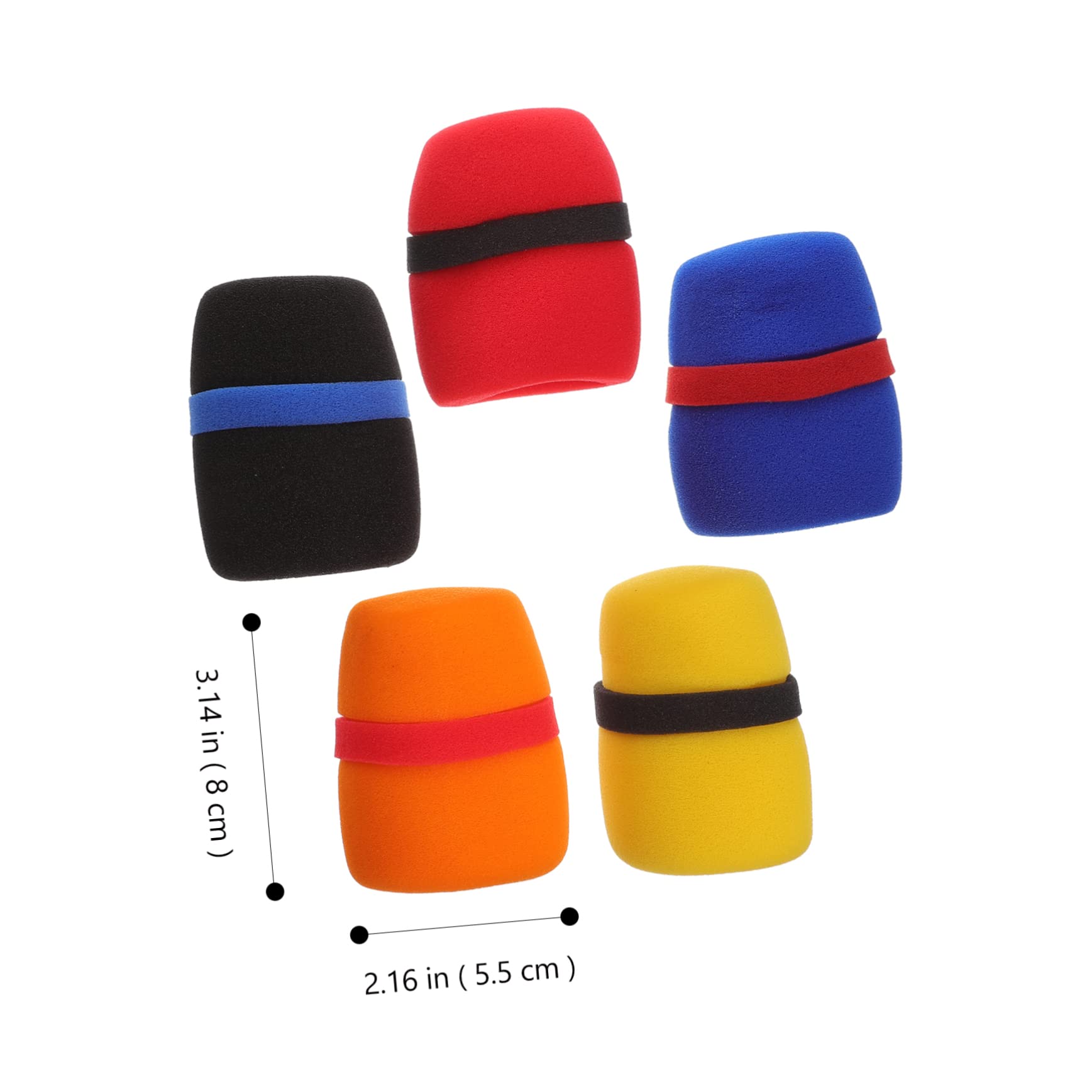 Gadpiparty 25 Piezas cubierta del micrófono cubierta para micrófono cubiertas gruesas para micrófono Accesorios de micrófono Cubierta de esponja de micrófono parabrisas del micrófono espesar