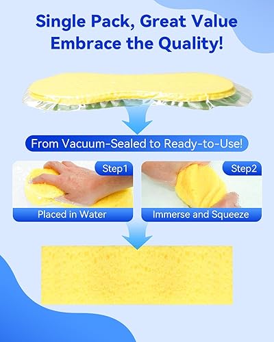 Miniatura 3 de Temede Esponja de lavado de autos, esponjas grandes de limpieza de automóviles, esponjas multiusos para limpieza, limpiador de espuma gruesa