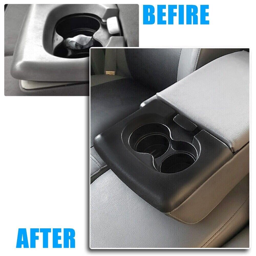 For Ford F150 2004-2014 Black Center Console Cup Holder Armrest Cover Pad Trim - Foto 2