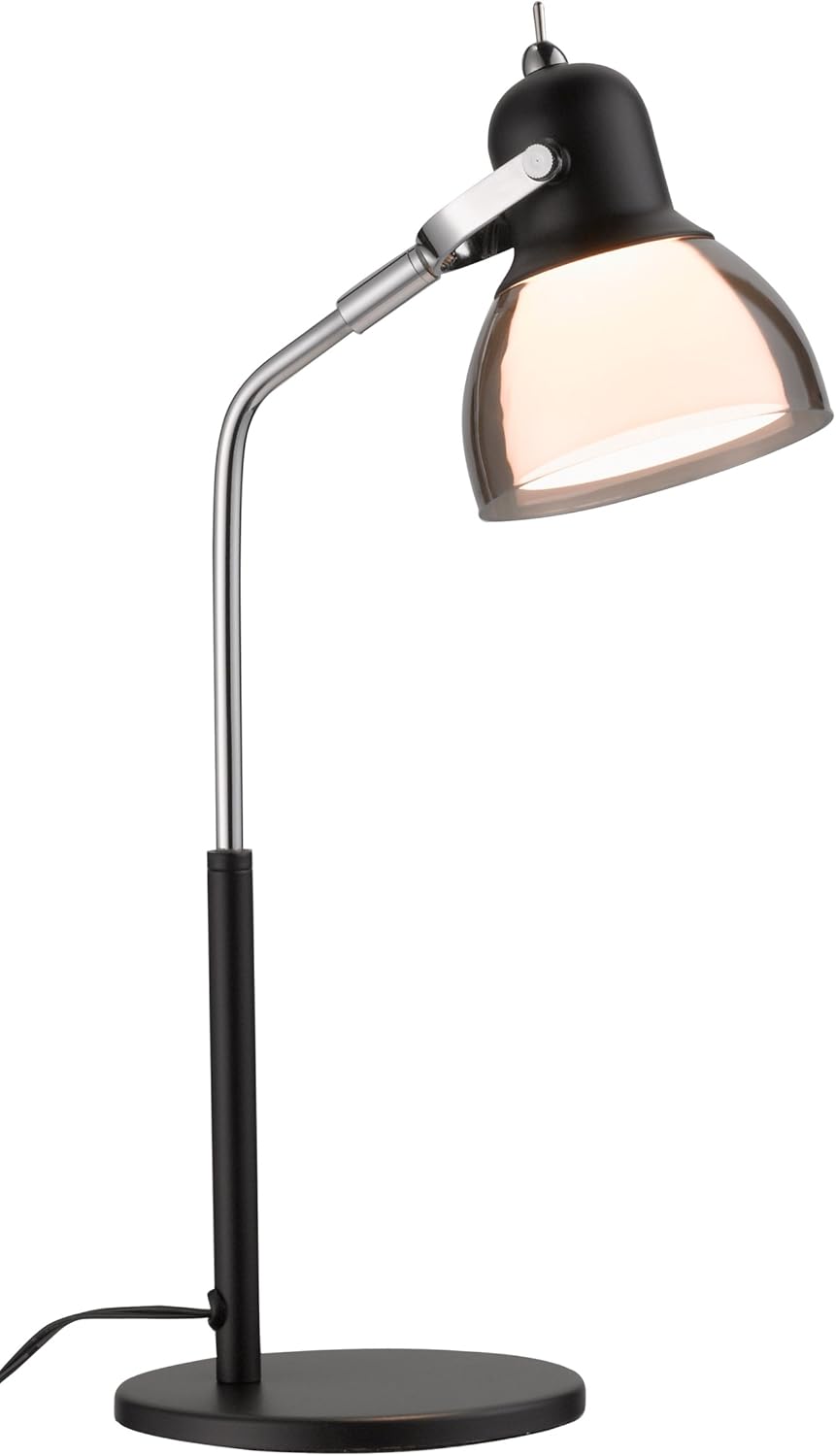 Adesso 3286-01 Perception LED Desk Lamp, Black, Black