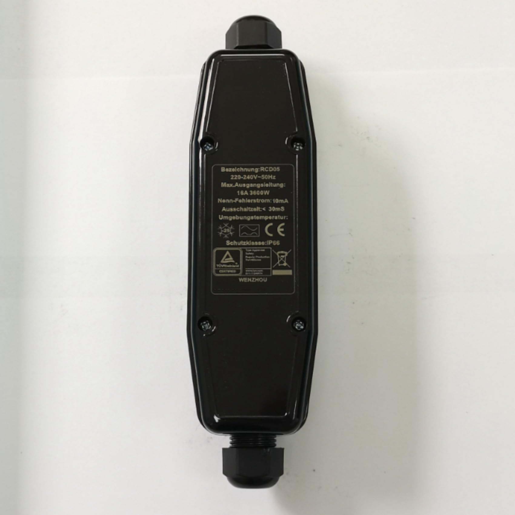 3X Conector RCD en Línea, Interruptor de Seguridad Intermedio PRCD, Protección Descargas Eléctricas en Exteriores, Herramientas Eléctricas.