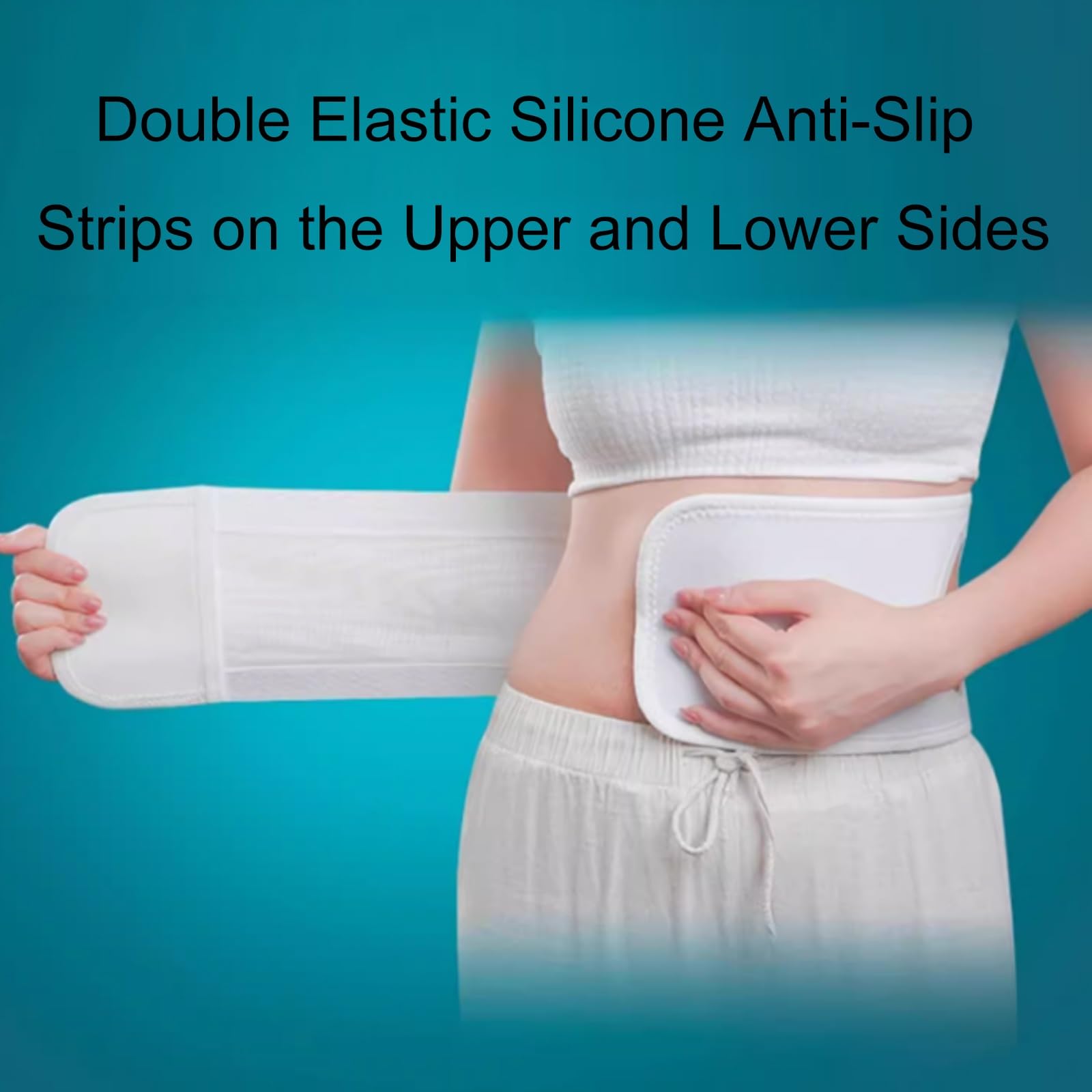 Cintura per Stomia Regolabile per Uomo e Donna, Cintura per Ernia per Stomia Medica con Fori di Diverse Dimensioni, Fascia Elastica per Ernia e Colostomia, Guaina Comfort Post-Operatoria(M)