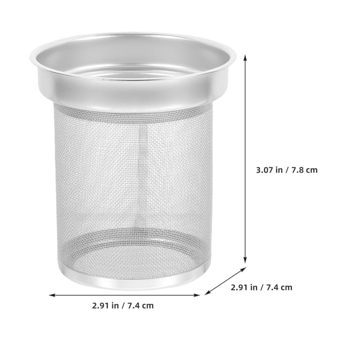 MAGICLULU Teesieb aus Edelstahl für Losen Tee mit Rostfreier Struktur Praktischer Teekannenfilter für Freunde Des Teegenusses Langlebig und Leicht zu Reinigen