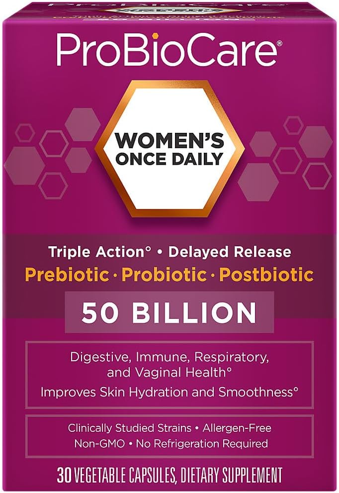 WomenaTMs Once Daily Probiotic a Digestive Health a 50 Billion CFU of Probiotics (30 Capsules)