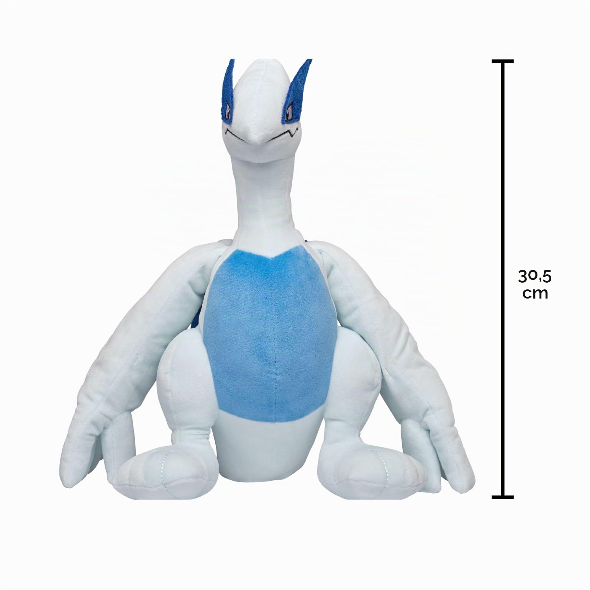 Pokémon - Peluche Lugia, 30,5 cm, con licenza ufficiale, qualità e morbido, diamante e perle, ottimo regalo per bambini, ragazzi e ragazze e fan di Pokemon