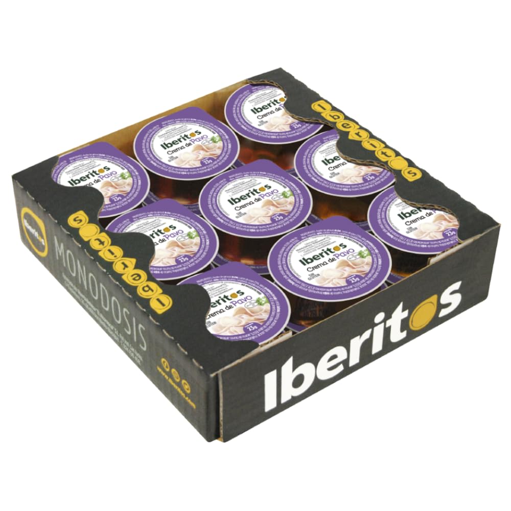 Iberitos Crema Untable de Pavo Sin Gluten 18 Monodosis 23g