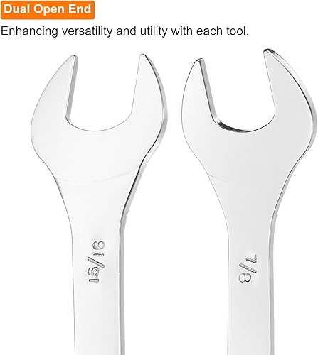 Miniatura 6 de HARFINGTON Llaves delgadas SAE, 78x1516 pulgadas, herramienta de llave delgada para reparación de espacios reducidos