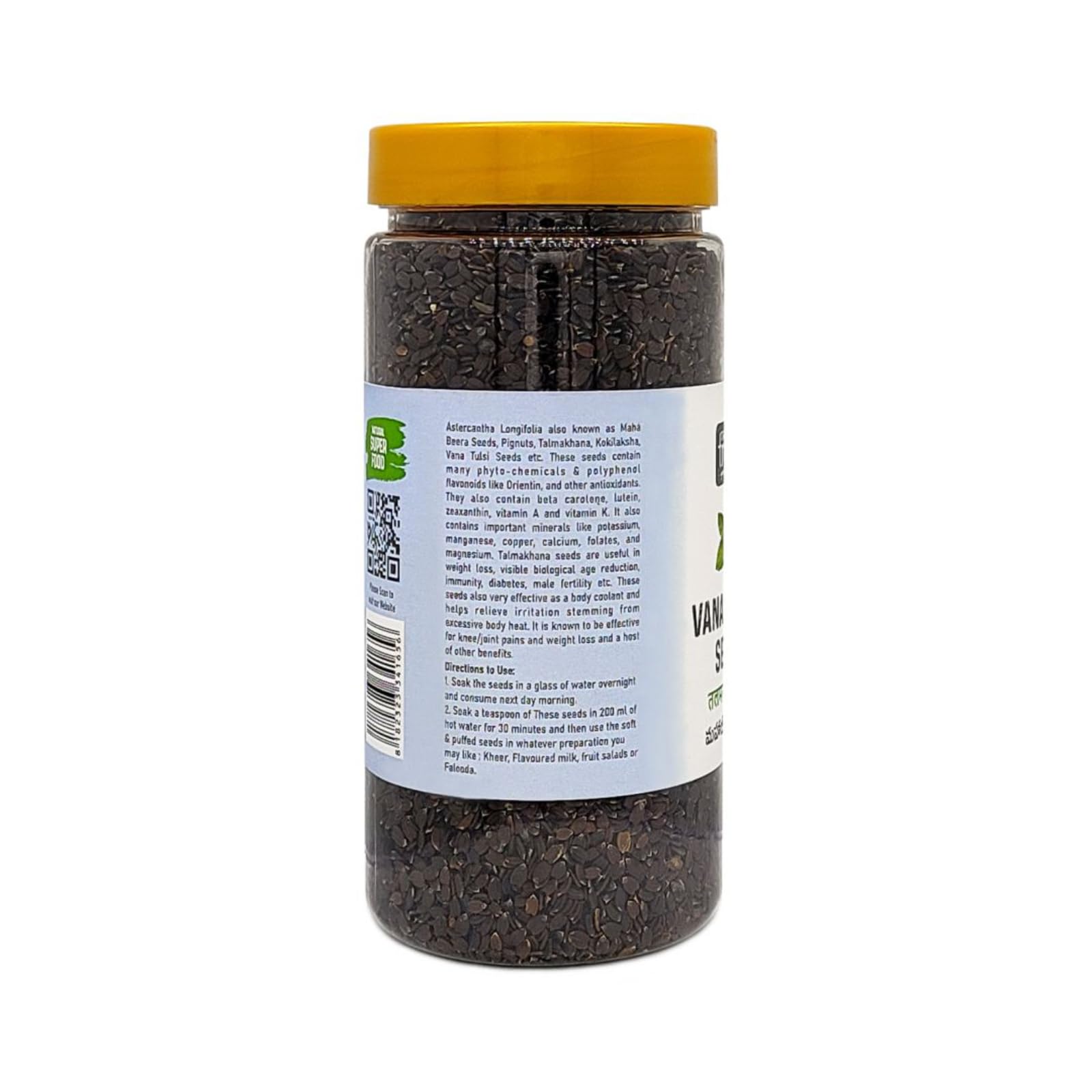 Nature's Trunk Maha-Beera Seeds (250g) | Vana Tulasi & Talmakhana | High Fiber Natural Superfood for Weight Management | Supports Bone & Joint Health | Natural Cooling Seeds for Digestive Wellness 2