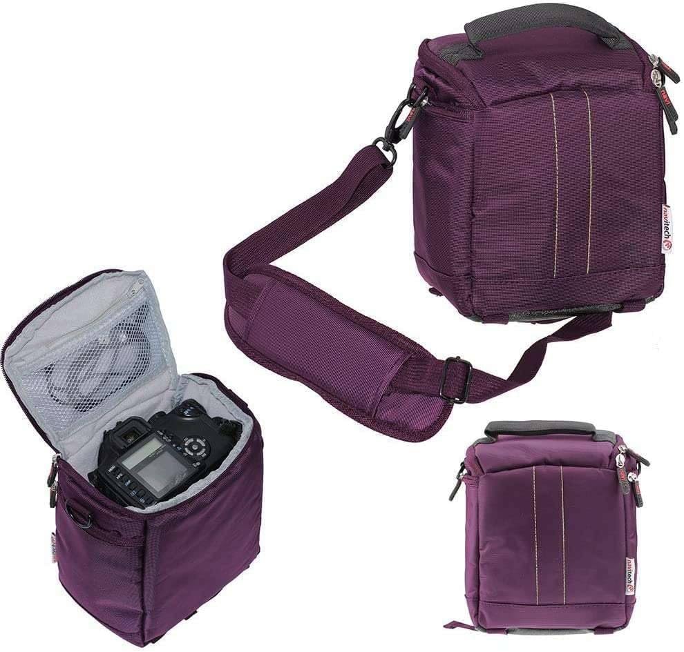 Funda protectora portátil púrpura Navitech para proyector y bolsa de viaje compatible con proyector móvil pico portátil de tamaño mini