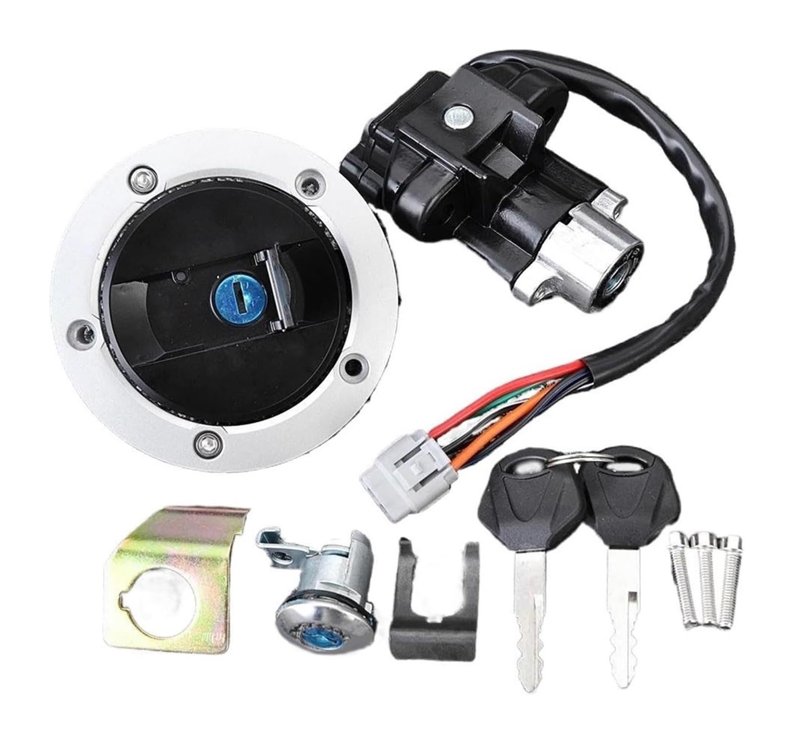 Cerradura De Encendido para Suzuki para DL650 para V Strom 2012-2016 37000-11861 Interruptor Arranque Cerradura Encendido Motocicleta Combustible Tanque Juego Llaves
