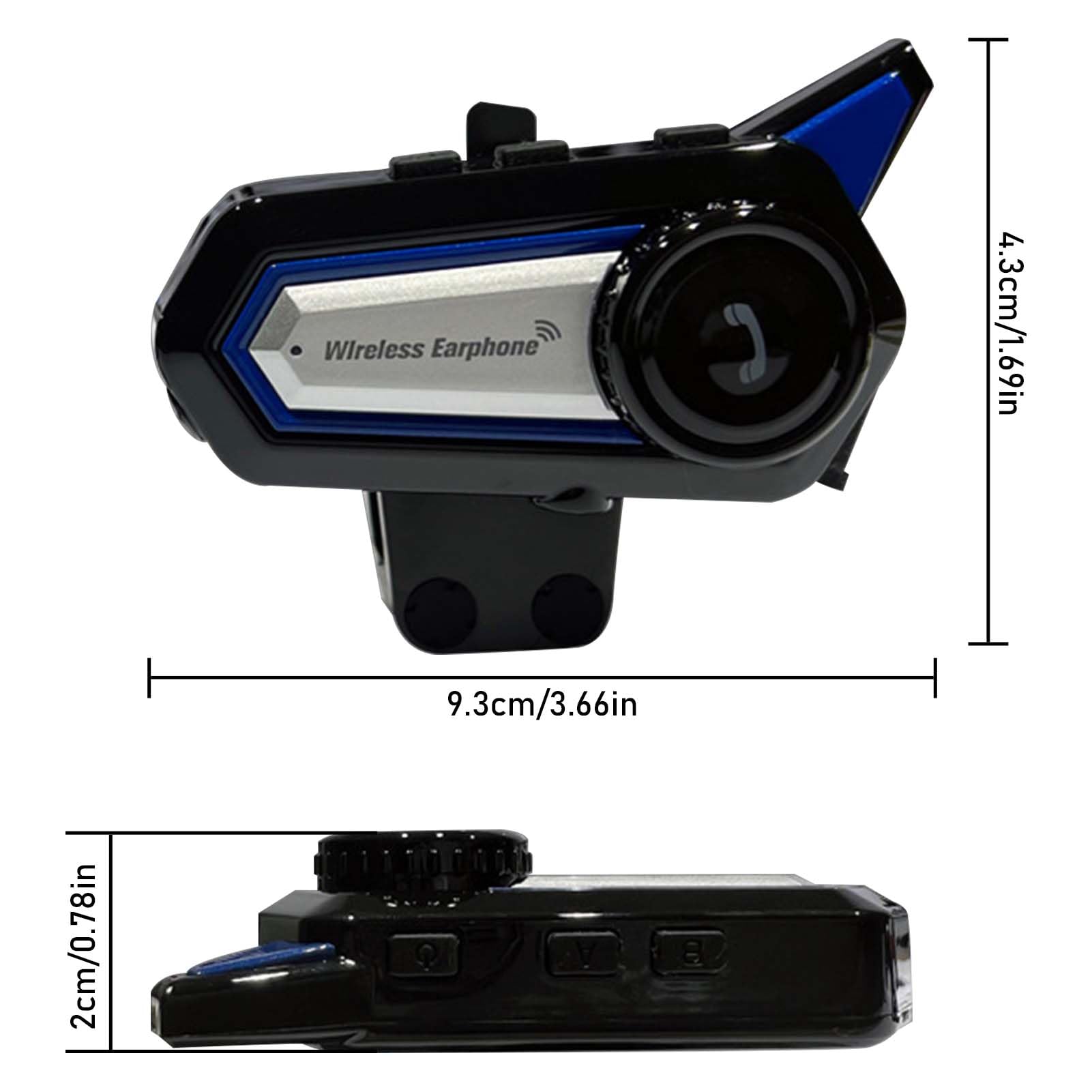 BT31B - Cuffie per casco da moto, Bluetooth, per moto, con funzione vivavoce e protezione IP67