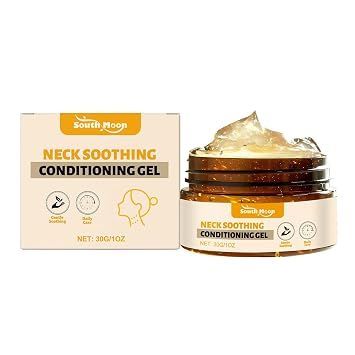South Moon Neck Soothing Conditioning Gel Topical Gel for Neck & Throat Area Comfort Non-Greasy, Fast Absorbing with Gentle Formula, 30g/1oz