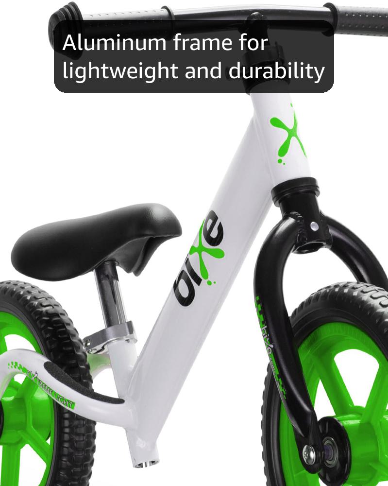 Aluminum Balance Bike for 18 Month to 6 Year Old Toddlers - 12 inch and 16 inch