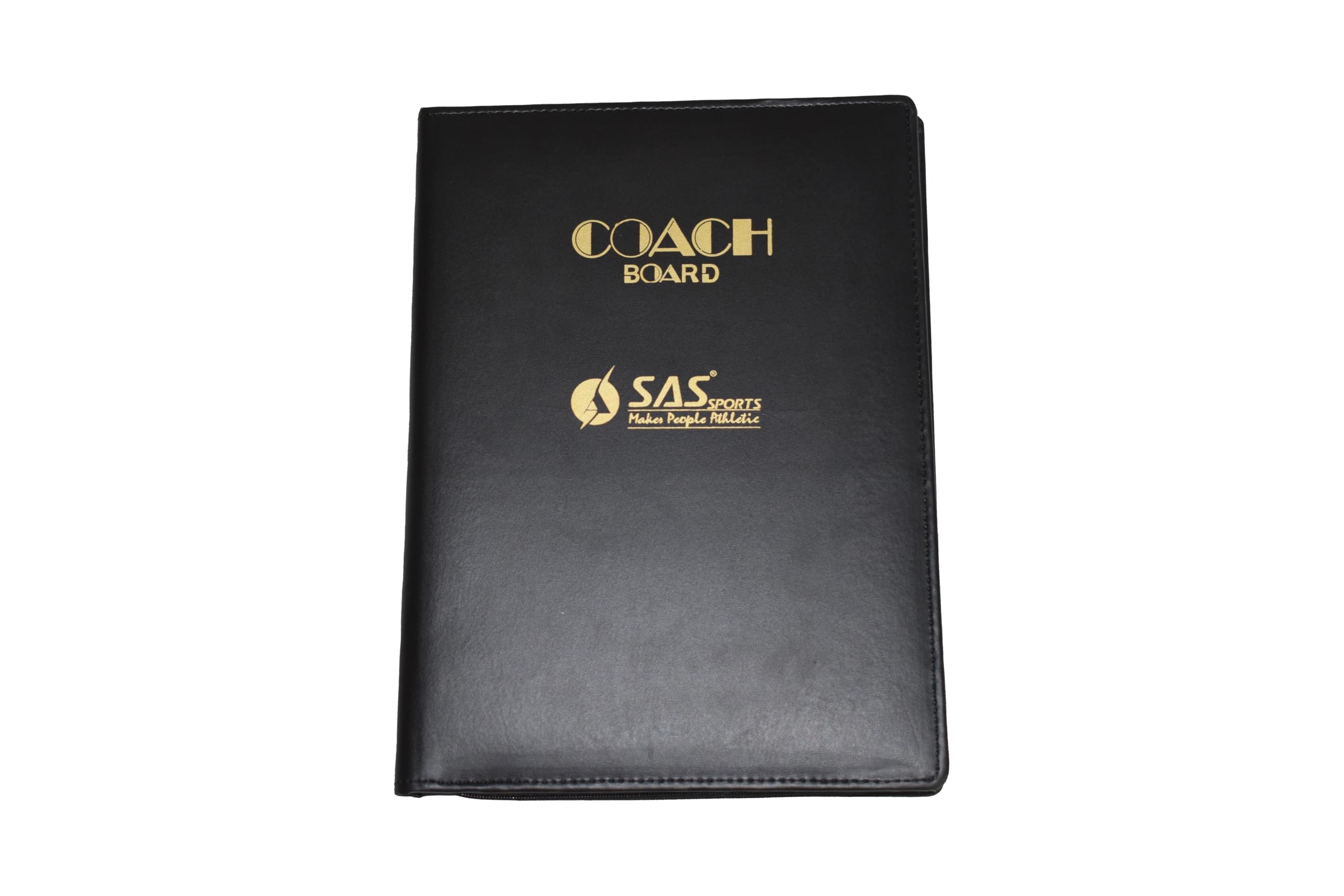 SAS SPORTS Soccer Football Coach Tactical Board | Foldable Zipper Football Tactical Board for Professional Football Coaches | Football Coach Folder with Magnetic Counters, Pitch Planner Pages, Pen