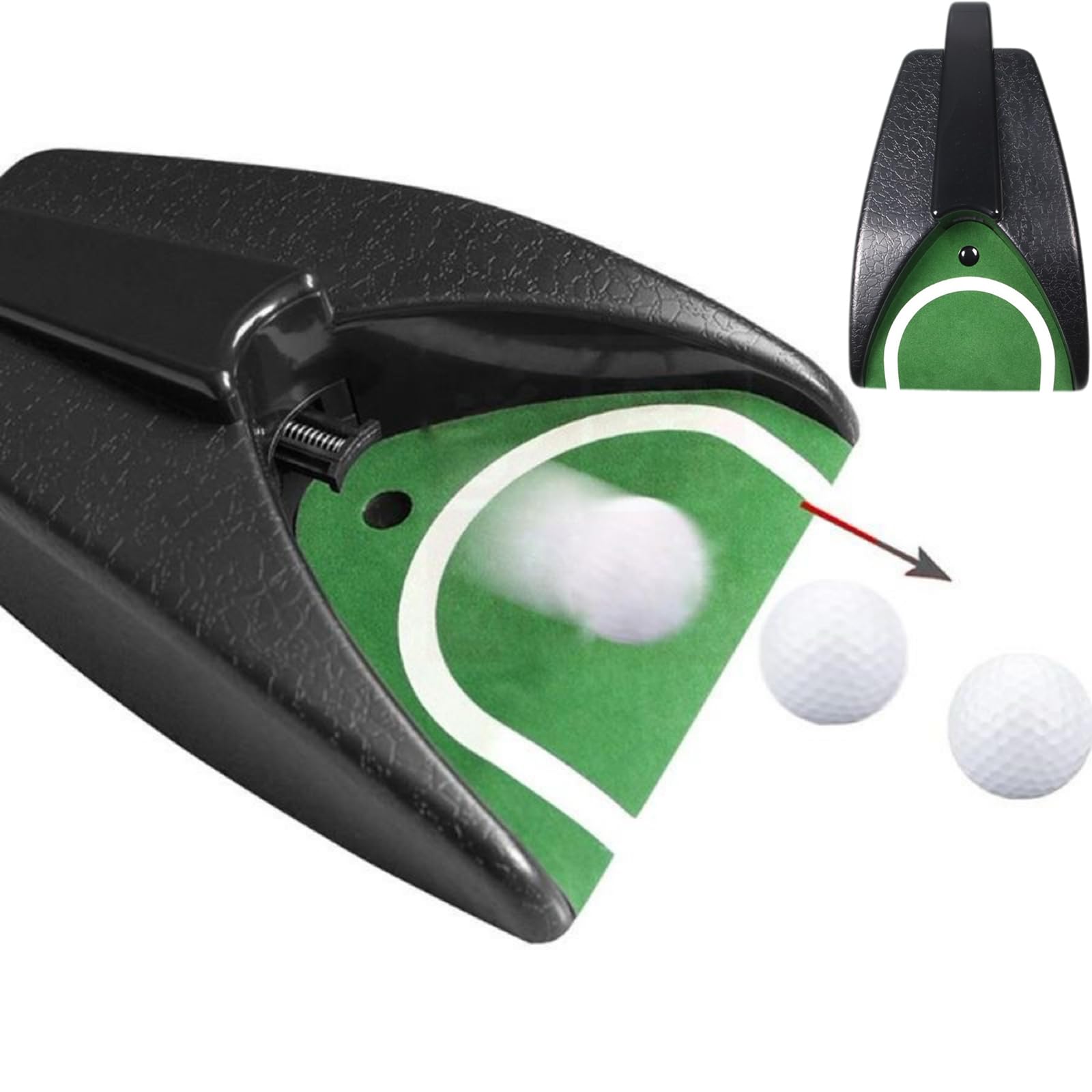Golf Automatic Putting Cup, Golf Return Machine for Training Indoor Office Practice Putting Hole Auto Returning Cup Training Aid for Outdoor Garden Lawn